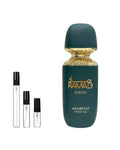 Arabiyat Prestige Ramad Oriental sample – decant naast de volle fles ter herkenning