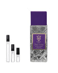 Bujairami Dead Serious sample – decant naast de volle fles ter herkenning