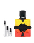 French Avenue Aromatix Forbidden Fruit sample – decant naast de volle fles ter herkenning