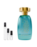 Mykonos Dreamscape sample – decant naast de volle fles ter herkenning