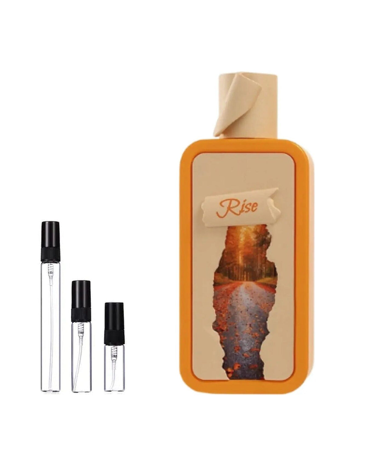Riiffs Seasons Rise sample – decant naast de volle fles ter herkenning